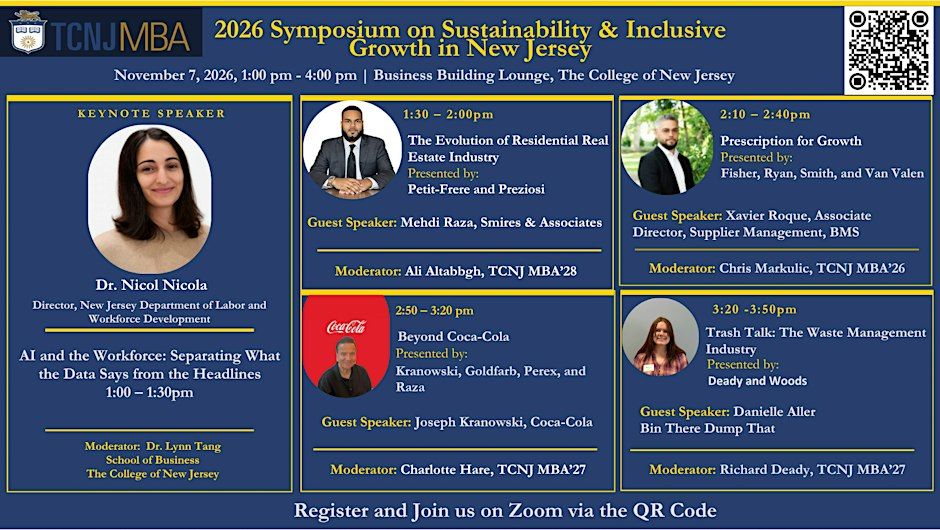 2026 Symposium on Sustainability & Inclusive Growth in New Jersey